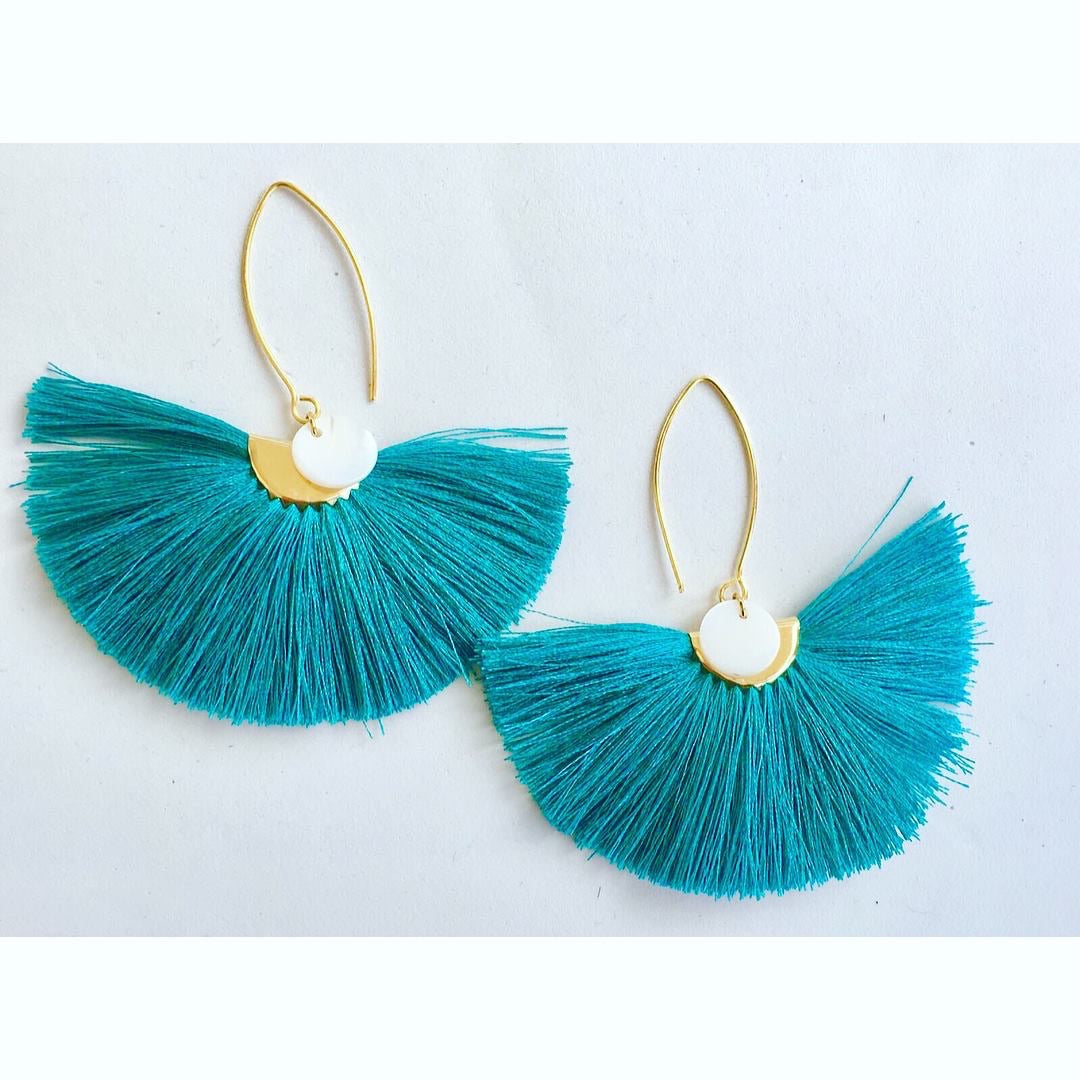Fan Tassel Earrings