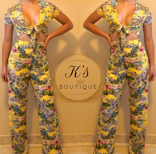 Yellow Floral Set