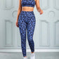 Leopard Blue Leggings