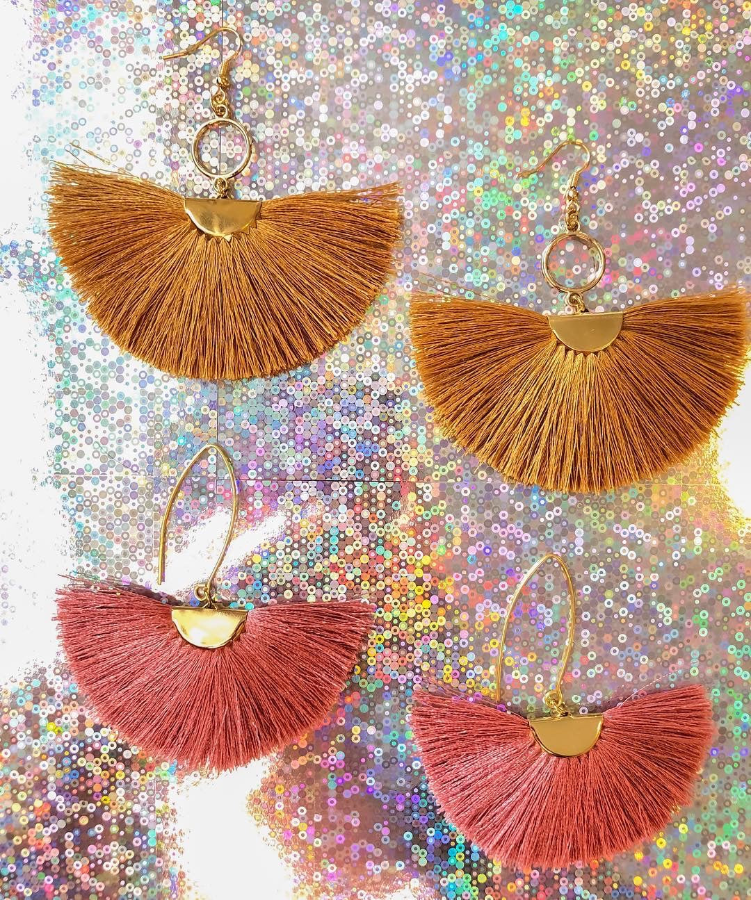 Fan Tassel Earrings