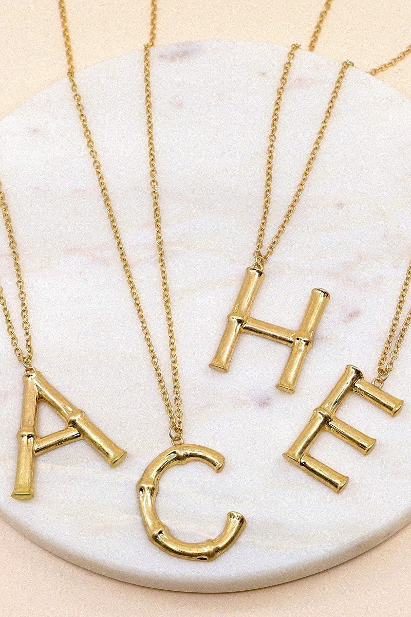 Nature Initial Necklaces