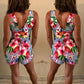 Floral Knotted Romper