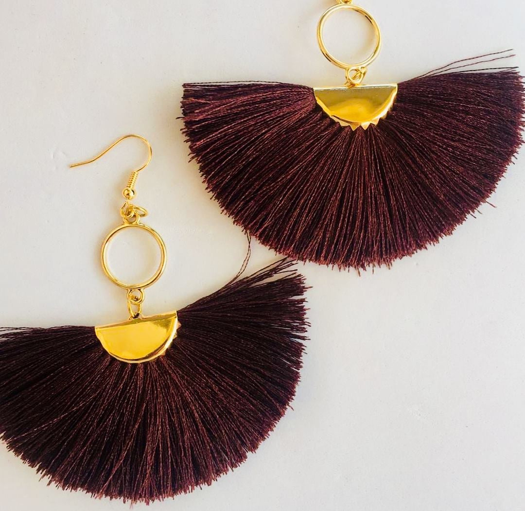 Fan Tassel Earrings