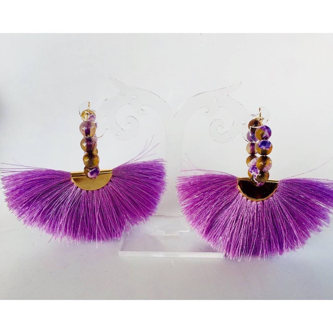 Fan Tassel Earrings