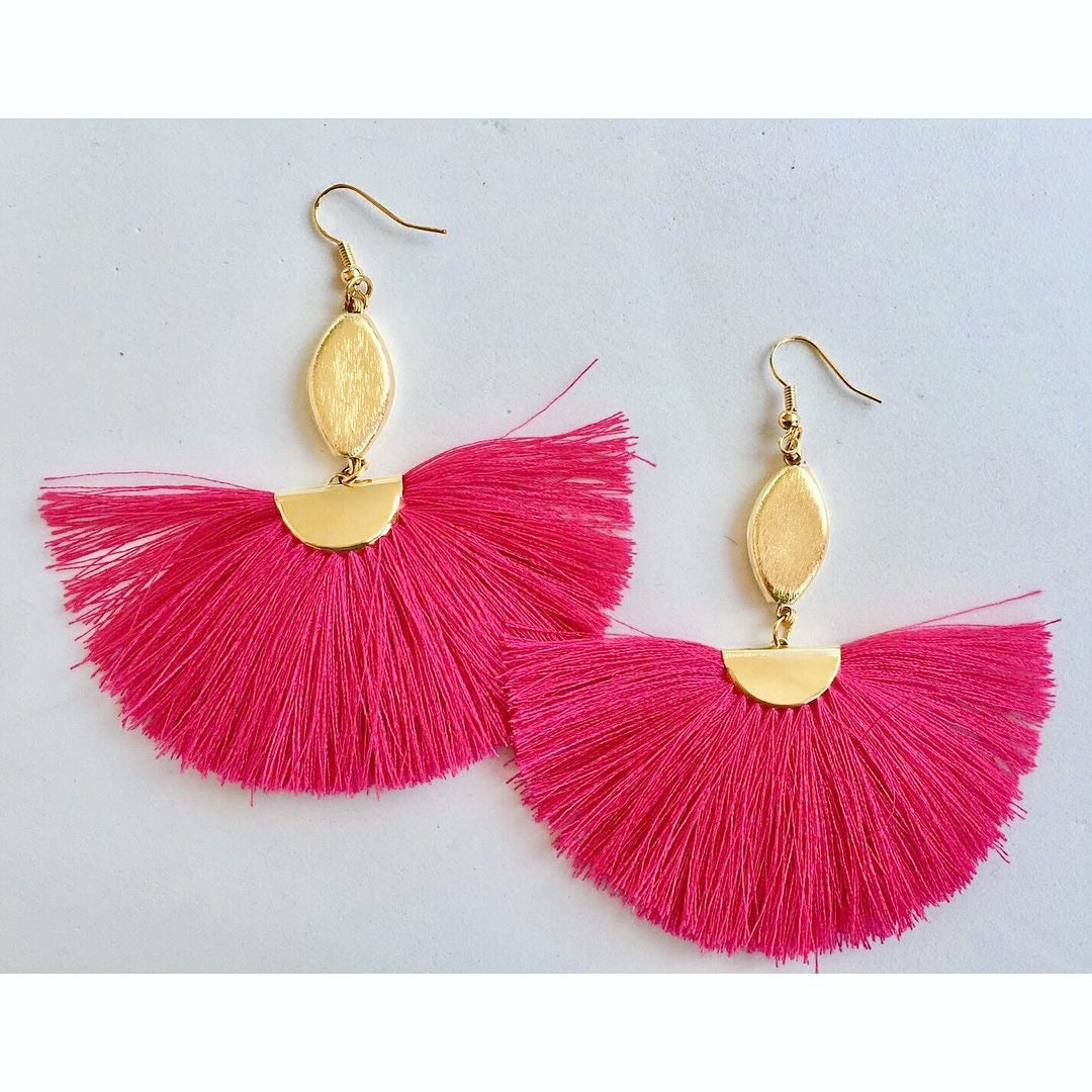 Fan Tassel Earrings